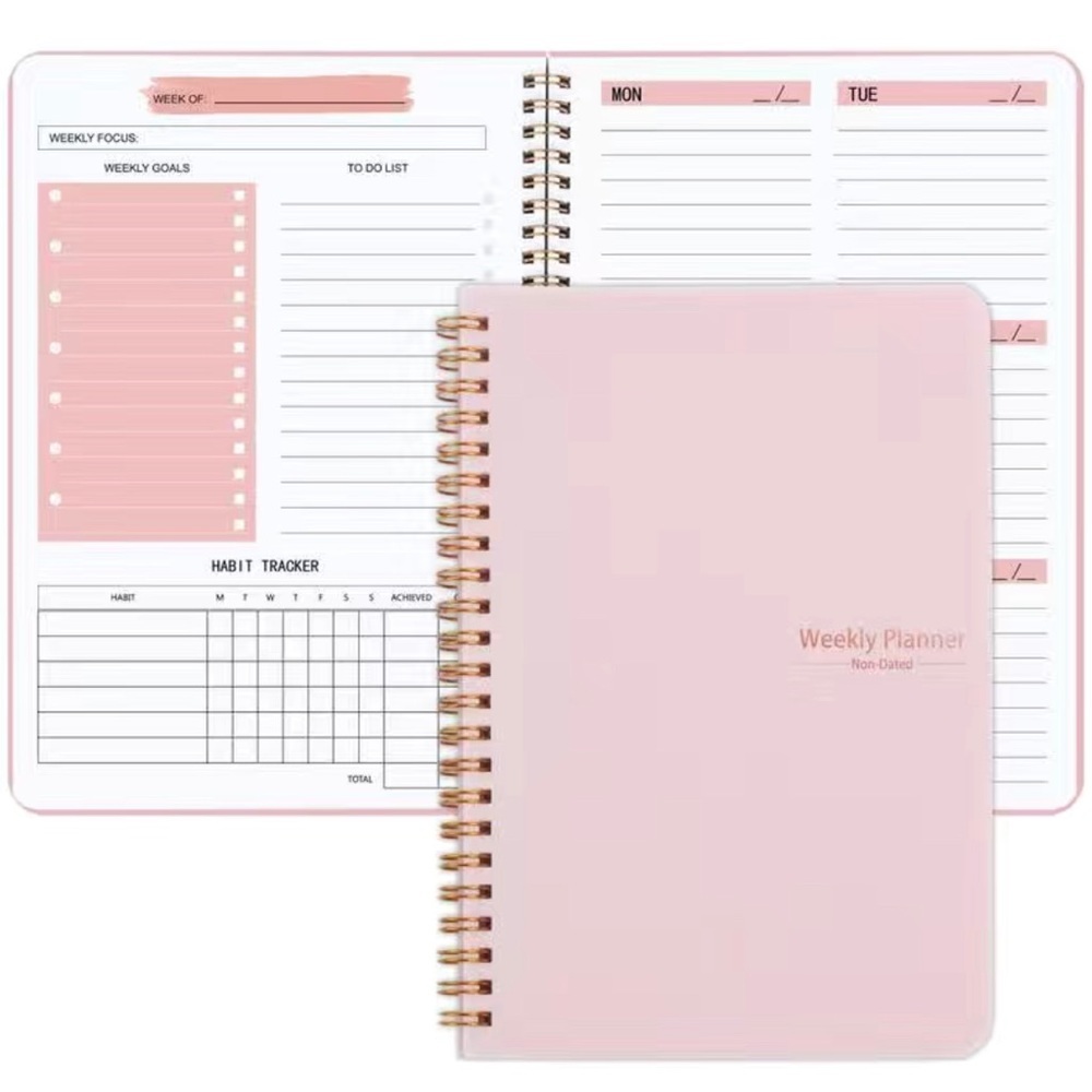 Undated Spiral‎ A5 Weekly Planner
